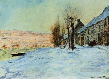 Lavacourt Sol y nieve Claude Monet Pinturas al óleo